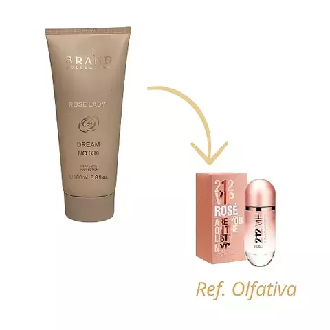 HIDRATANTE 034 BRAND COLLECTION - INSPIRAÇÃO 212 Tamanho 240ml - Fem