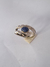 ANILLO EN ALPACA TEXTURADO LAPISLÁZULI - comprar online