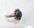 ANILLO EN ALPACA BOLITAS LAPISLÁZULI