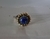 ANILLO EN ALPACA BOLITAS LAPISLÁZULI - comprar online