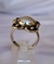 ANILLO EN ALPACA CON BOLITAS TEXTURADAS CON IMITACIÓN DE PERLA