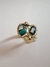 ANILLO EN ALPACA LISO GOTA OVALO DOBLE