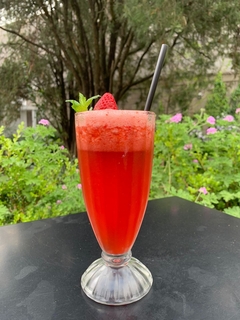 Limonada con frutilla