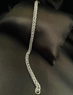 Pulseira Elo groumet duplo Fina, em aço inox na internet