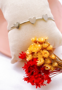 Bracelete Corações regulável