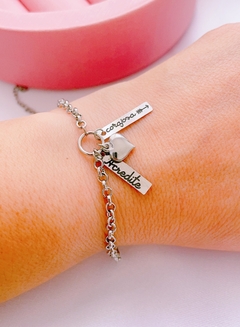 Pulseira Três Pingentes - comprar online