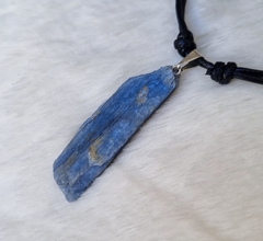 Colar ajustável de pedra cianita azul en internet