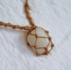 Pedra que brilha no escuro colar hippie ajustável - comprar online