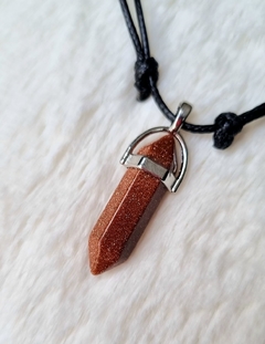 Pendulo pedra do sol colar ajustável - comprar online