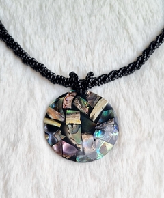 Imagem do Colar Abalone e madrepérola mandala