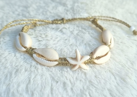 Pulseira/Tornozeleira de búzios
