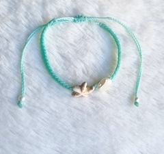 Pulseira/Tornozeleira ajustável com estrela e concha - comprar online
