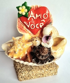 Decoração artesanal produzida com conchas do mar - BIJUTERIAS, ACESSÓRIOS E ARTESANATOS LEMBREI DE VOCÊ BEACH