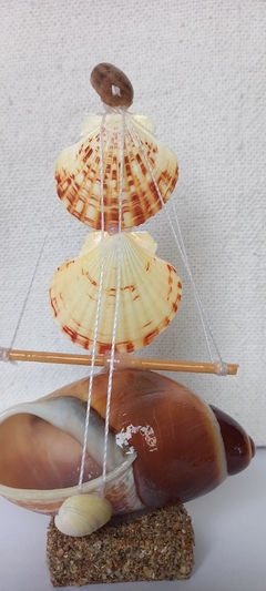 Decoração de conchas do mar Barco na internet
