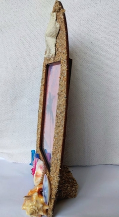 Porta retrato decorado com conchas do mar na internet