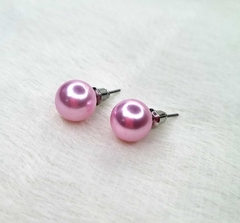 Brincos de pérolas rosa. - comprar online