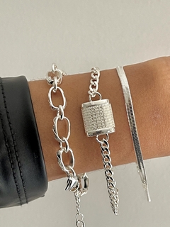 Banner de la categoría PULSERAS ACERO BLANCO 
