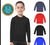 Blusa proteção solar UV infantil manga longa