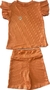 KIT 3 conjunto de menina canelado liso feminino - comprar online