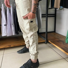 Calça Cargo Jogger Elven - Areia - comprar online