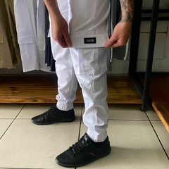 Calça Cargo Jogger Elven - Branca na internet