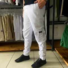 Calça Cargo Jogger Elven - Branca