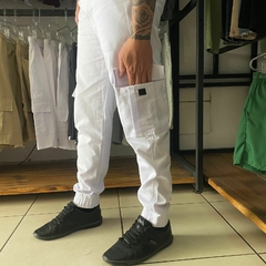 Calça Cargo Jogger Elven - Branca - comprar online