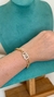 Pulseira Círculo Duplo Cravejado Dourada - comprar online