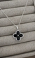 Colar Flor Cravejada Preta - comprar online