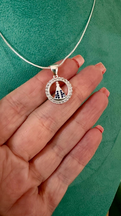 Colar Nossa Senhora Cravejado