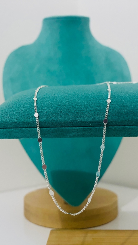 Choker Corrente Bolinha Amassada