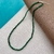 Colar Pedra Natural Jade Esmeralda 3mm