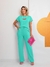 Conjunto Jade – Calça Soltinha Forrada e Blusa de Manguinha | Leveza & Elegância - Loja online de Landem Modas