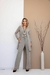 Conjunto Trio Chic em Lanzinha com Cardigã, Calça e Regata | Elegância e Conforto – Landem Modas - loja online