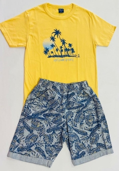 CONJUNTO MASCULINO CAMISETA E BERMUDA DILA - Casinha Online