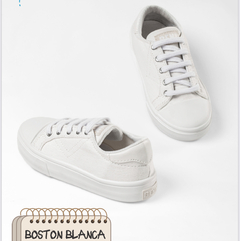 Boston blanca unisex infantil