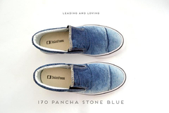 Pancha Stone Wash Denim de Plataformas