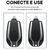 Carregador portátil Chaveiro 1500 mAh compatível com android Tipo-C iphone - Semfiotech