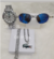kit Relógio Masculino + Óculos de sol + Corrente com Pingente - comprar online