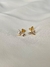 Brinco Libélula com Ouro Branco