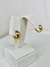 Argola lisa com Detalhe P - comprar online