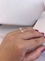 Anel Aro Duplo Flor com zircônias Diamantadas - comprar online