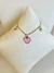 Pulseira Coraçãozinho Rosa e Branco