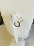 Argola Redonda Diamantada TAM M - comprar online