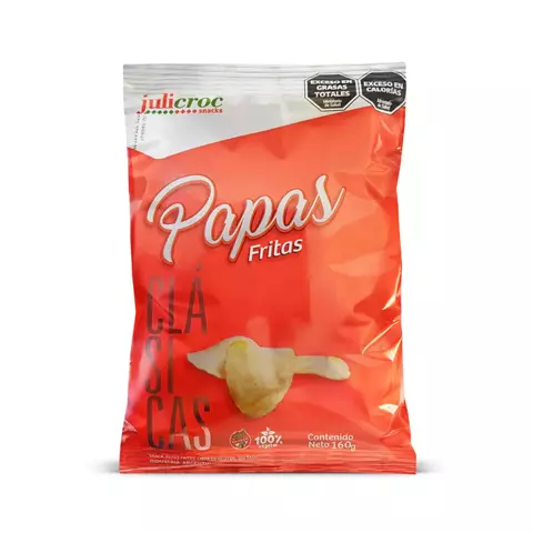 Papas Fritas clásicas Julicroc x 160g SIN TACC

