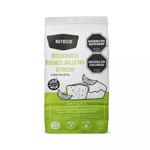 Premezcla Budines y Galletas sabor Cítricos SIN LACTOSA Nutrizio x 500g - comprar online