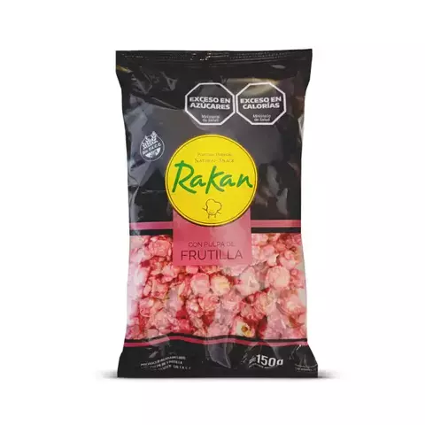 Pochoclo saborizado con Pulpa de Frutilla RAKAN x 150g