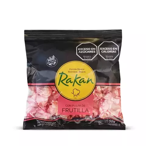 Pochoclo saborizado con Pulpa de Frutilla RAKAN x 50g