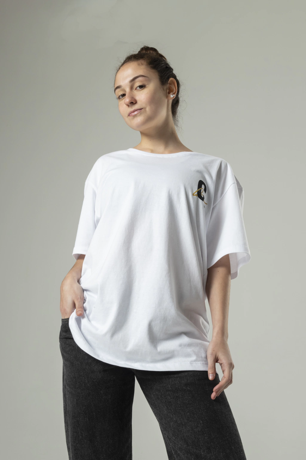 Remera STOP Blanca