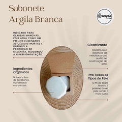 Sabonete facial - Argila Branca